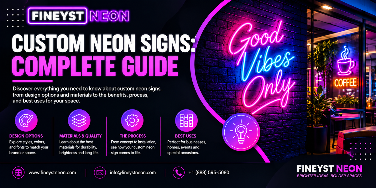 Custom Neon Signs: Complete Guide