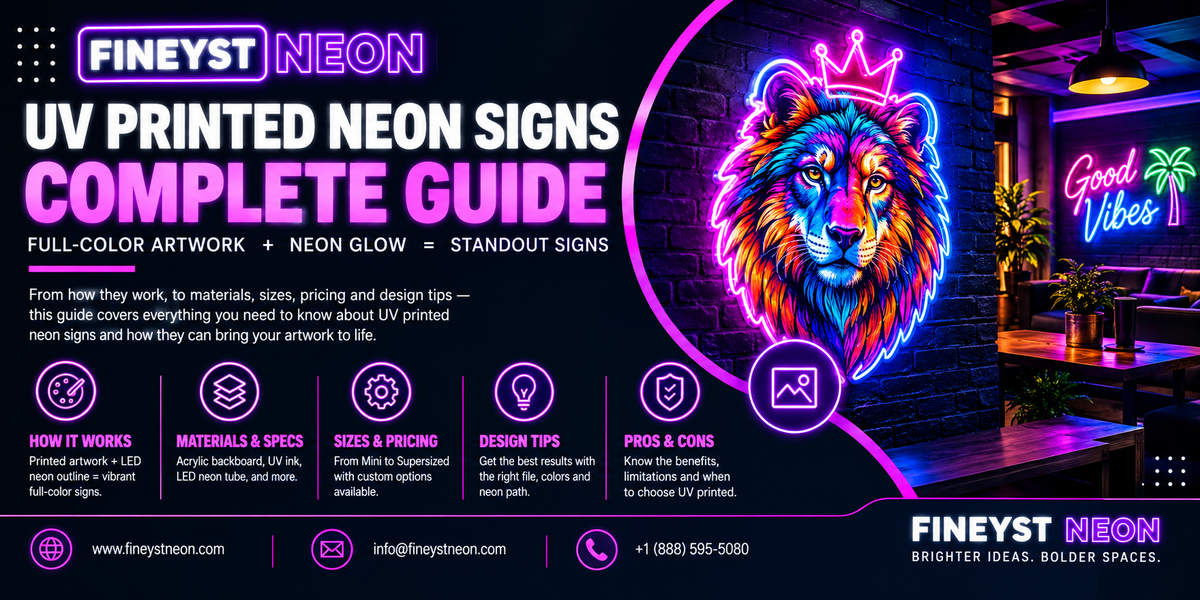 UV Printed Neon Signs: Complete Guide