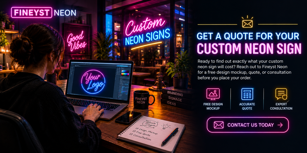 Custom neon sign design and consultation for personalized neon signage