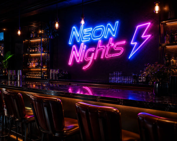 Customer neon sign