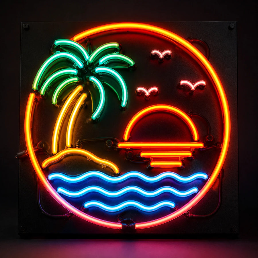 borosilicate neon sign