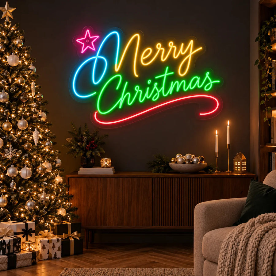 Merry Christmas Neon Sign