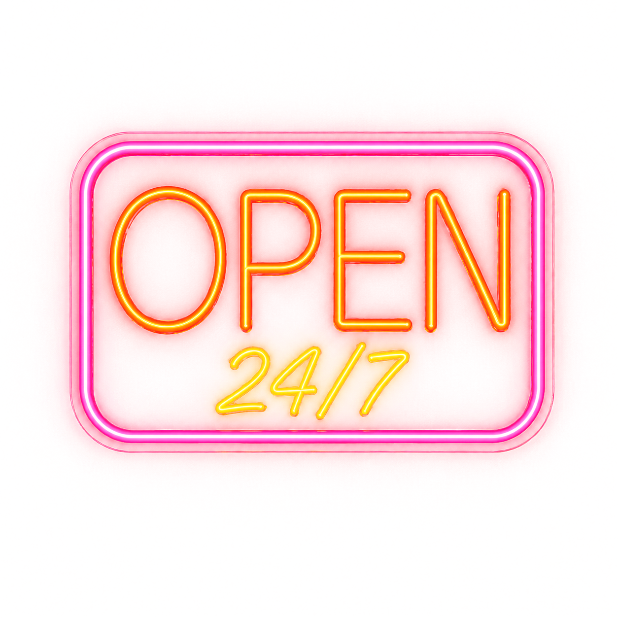 Open Neon Sign