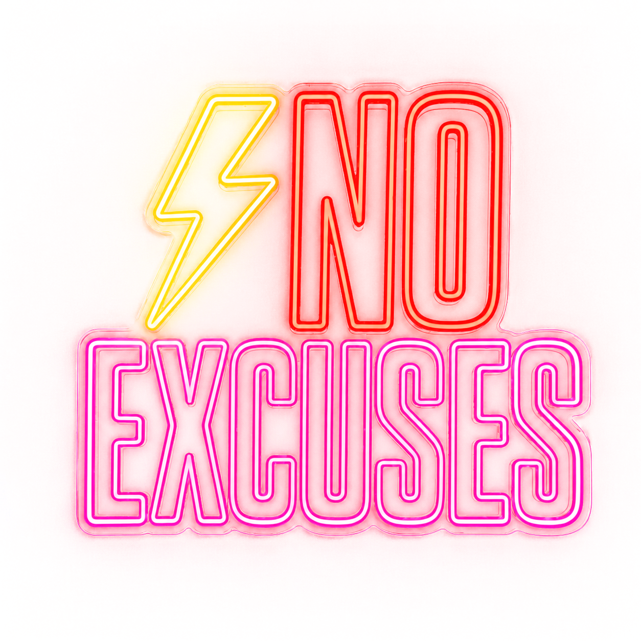 Excuses Neon Sign