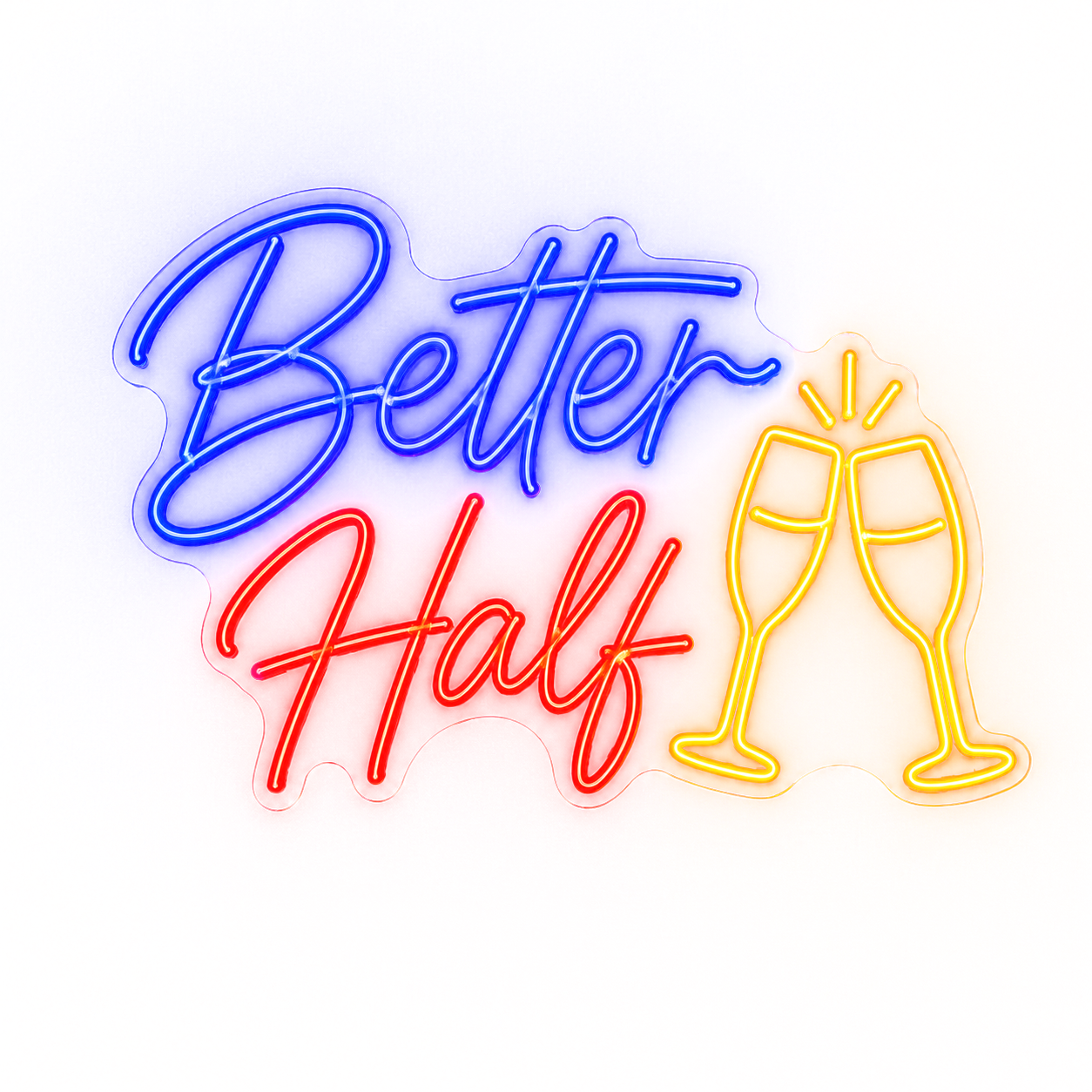 Half Neon Sign